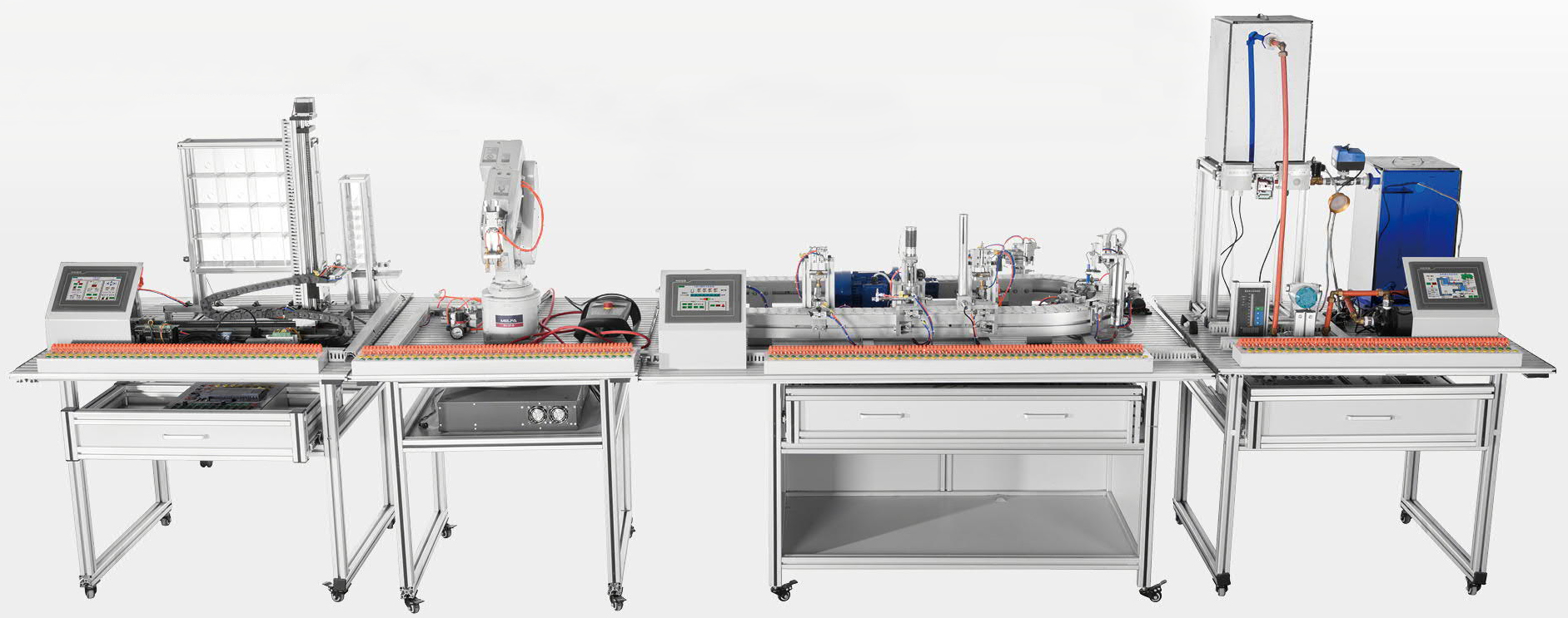 擬環形罐裝生產線實訓考核系統考核裝置