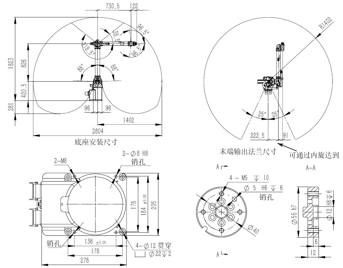 工業機器人參數圖