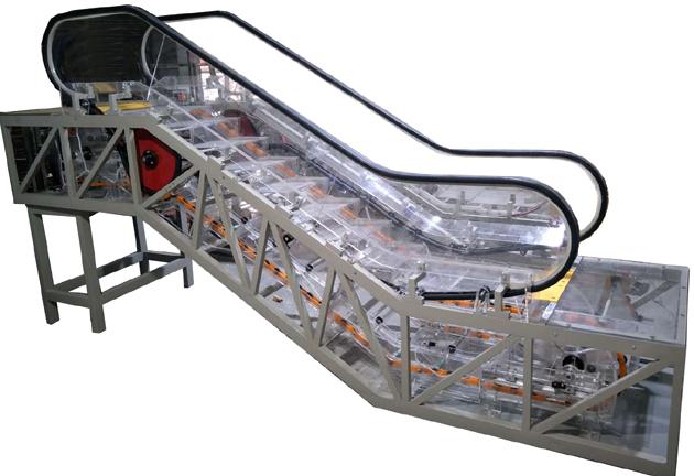 透明教學自動扶梯模型